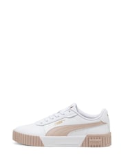 Puma White Womens Carina 2.0 Sneakers - Image 2 of 6