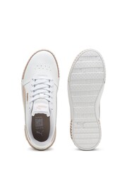 Puma White Womens Carina 2.0 Sneakers - Image 4 of 6