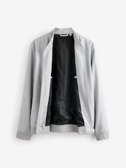 Light Grey Smart Bomber Jacket - Image 6 of 11