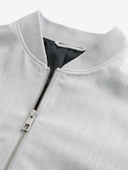 Light Grey Smart Bomber Jacket - Image 7 of 11