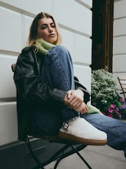 Cream Forever Comfort® Borg Sling Back Buckle Mules - Image 2 of 9