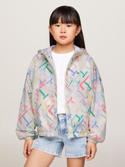 LOGO PRINT WINDBREAKER - Image 1 of 5