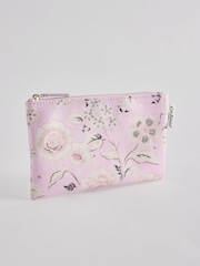 Cath Kidston Pink Floral Zip-Up 100% Cotton Purse - Image 1 of 5