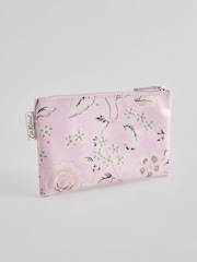 Cath Kidston Pink Floral Zip-Up 100% Cotton Purse - Image 2 of 5