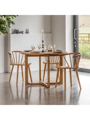 Gallery Home Natural Neston Round Dining Table - Image 1 of 5