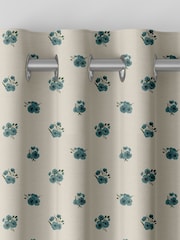 Sophie Allport Blue Poppies Made to Measure 100% Cotton Curtains - Image 5 of 6