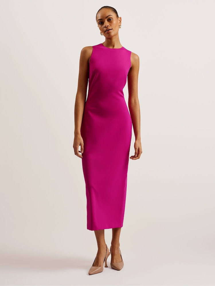 Ted Baker Purple Esthaa Scuba Bodycon Dress - Image 1 of 5
