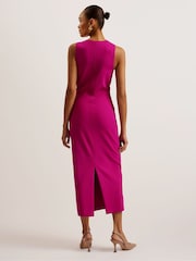 Ted Baker Purple Esthaa Scuba Bodycon Dress - Image 3 of 5