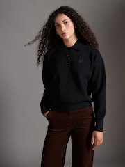 Fred Perry Knitted Polo Shirt - Image 3 of 7