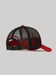SUPERDRY Red SUPERDRY Mesh Trucker Cap - Image 2 of 4