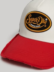SUPERDRY Red SUPERDRY Mesh Trucker Cap - Image 3 of 4