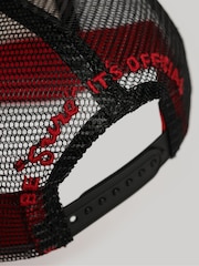 SUPERDRY Red SUPERDRY Mesh Trucker Cap - Image 4 of 4