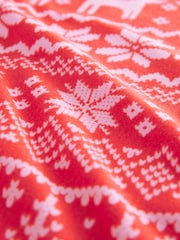 Red Fairisle Pattern Cosy Long Sleeve Pyjamas - Image 10 of 10