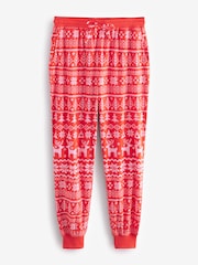 Red Fairisle Pattern Cosy Long Sleeve Pyjamas - Image 7 of 10