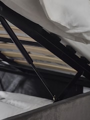 Julian Bowen Slate Grey Shoreditch End Lift Ottoman Storage Bed - Image 5 of 6
