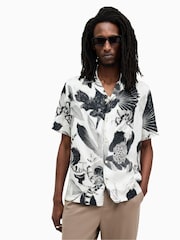 AllSaints White Frequency Shirt - Image 1 of 7