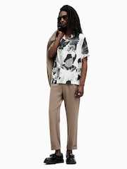 AllSaints White Frequency Shirt - Image 3 of 7