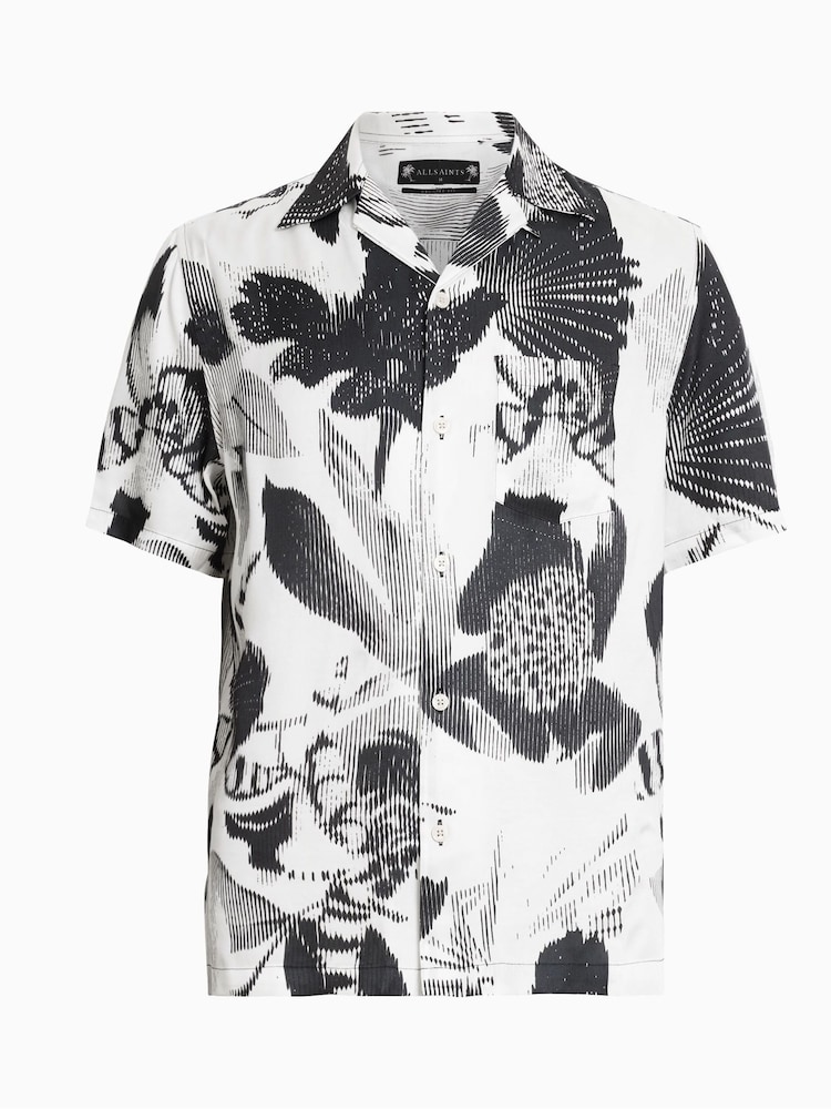 AllSaints White Frequency Shirt - Image 7 of 7