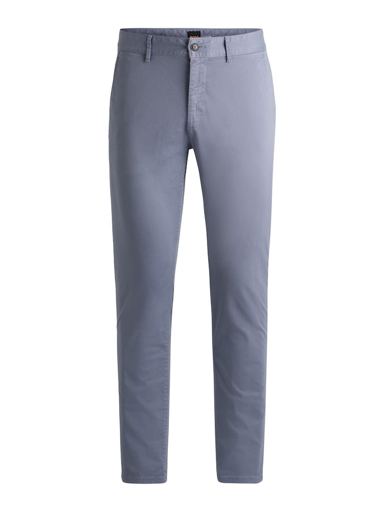 BOSS Blue Slim Fit Stretch Cotton Trousers - Image 5 of 5