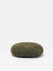 Joules Joelle Khaki Green Knitted Beret - Image 1 of 4