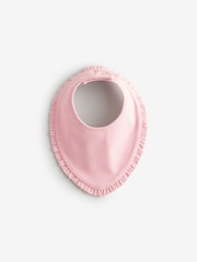 Pink Frill Baby Bibs 3 Pack - Image 3 of 6