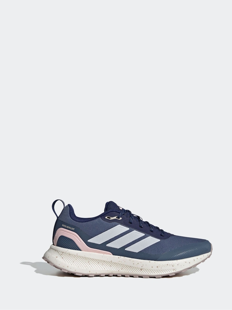 adidas Blue/Neutral Runfalcon 5 Trail Trainers - Image 1 of 8