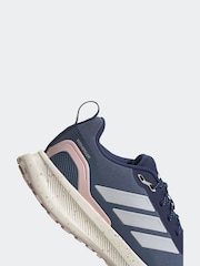 adidas Blue/Neutral Runfalcon 5 Trail Trainers - Image 8 of 8