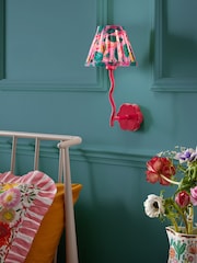 Lucy Tiffney Red/Orange Wiggle Wall Lamp - Image 3 of 5