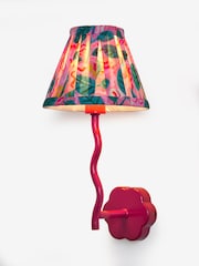 Lucy Tiffney Red/Orange Wiggle Wall Lamp - Image 5 of 5