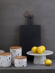 Interiors by Premier White Speckled Cake Stand - Image 1 of 4