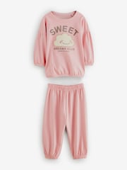 Neutral/ Pink Character 3 Pack Jogger 100% Cotton Pyjamas (9mths-8yrs) - Image 8 of 12