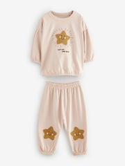 Neutral/ Pink Character 3 Pack Jogger 100% Cotton Pyjamas (9mths-8yrs) - Image 9 of 12