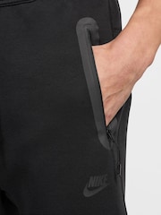 Nike Black Tech Fleece Open Hem Joggers - Image 3 of 3
