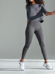 Charcoal Grey Ultimate Sports Leggings - Image 2 of 9