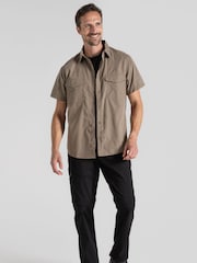 Craghoppers Kiwi Short Sleeved Brown Shirt - Image 3 of 5