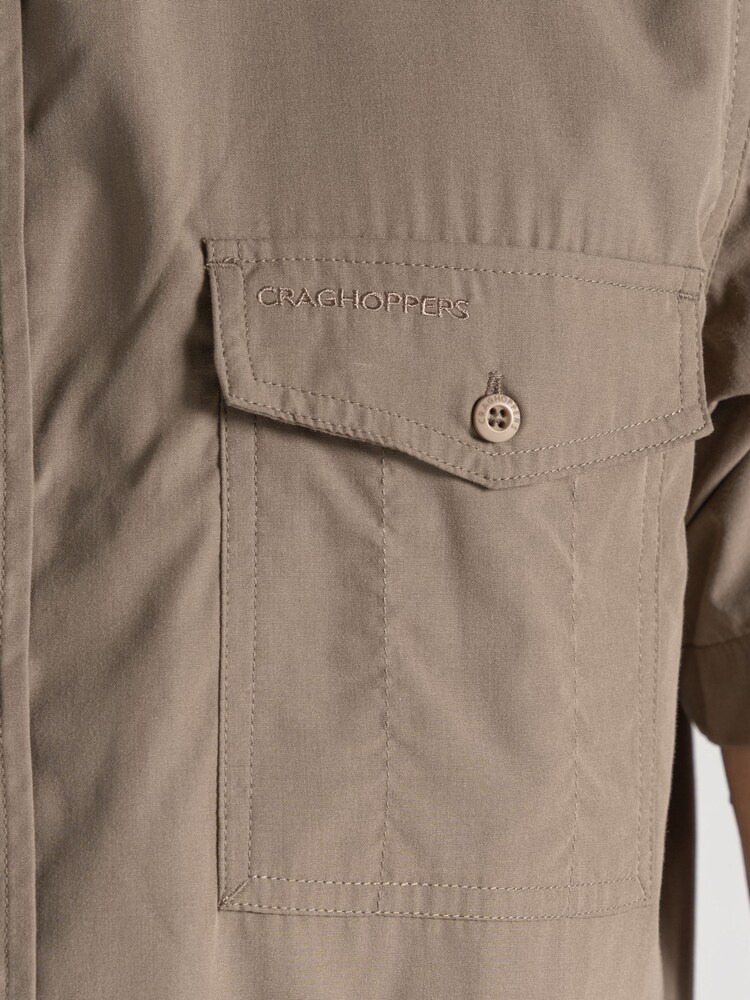 Craghoppers Kiwi Short Sleeved Brown Shirt - Image 5 of 5