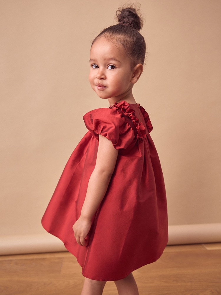 Roter Taft - Partykleid mit Rüschen (3 M.–8 J.) - Bild 1 von 7 Roter Taft - Partykleid mit Rüschen (3 M.–8 J.) - Bild 1 von 7
