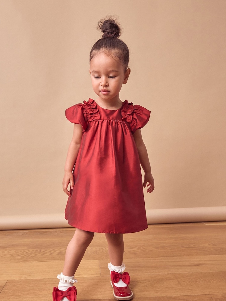 Roter Taft - Partykleid mit Rüschen (3 M.–8 J.) - Bild 2 von 7 Roter Taft - Partykleid mit Rüschen (3 M.–8 J.) - Bild 2 von 7