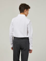 Trutex White Regular Fit Long Sleeve 3 Pack School Shirts - Image 3 of 7