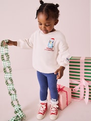 Cream Bluey Christmas Sweatshirt and Leggings Set (3mths-7yrs) - Image 2 of 9