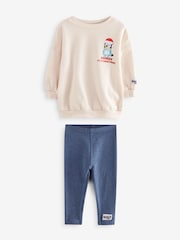 Cream Bluey Christmas Sweatshirt and Leggings Set (3mths-7yrs) - Image 5 of 9