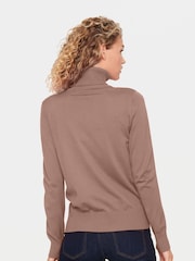 Saint Tropez Pink Mila Rollneck Long Sleeve Pullover - Image 2 of 5