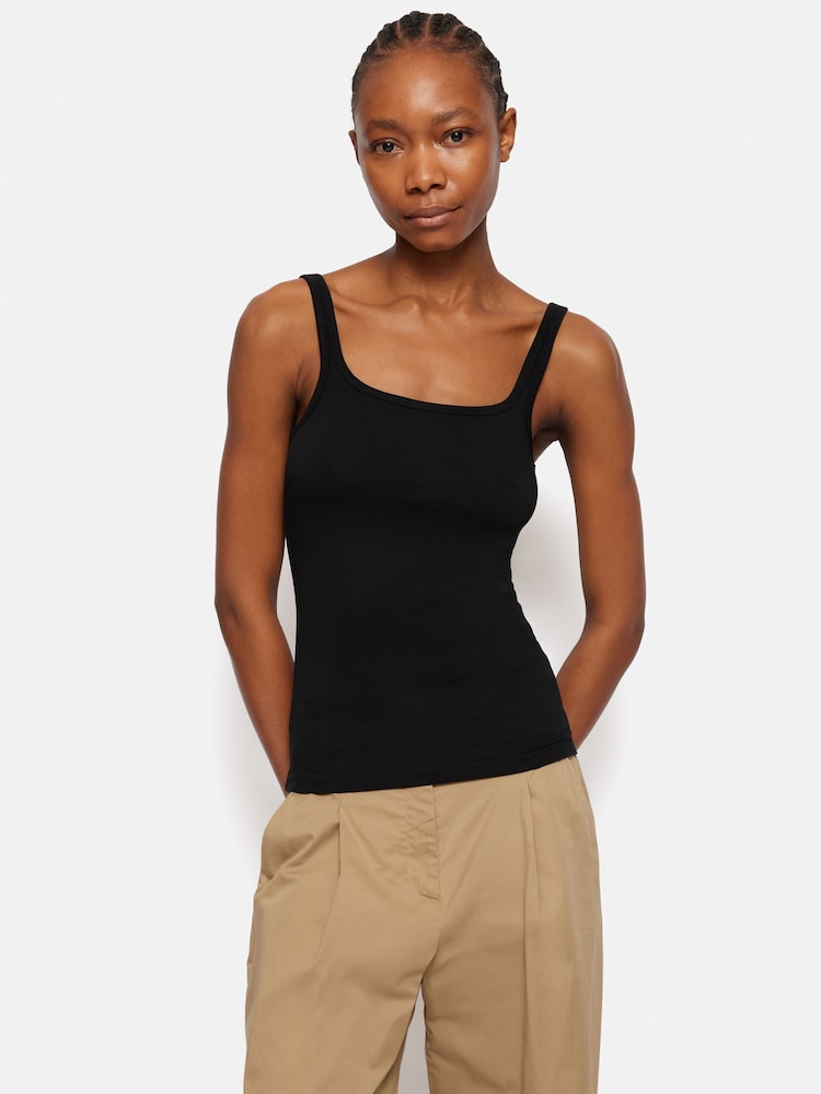 Jigsaw Black Square Neck Layering Tank - Image 1 of 7