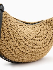 AllSaints Natural Half Moon Knot Cross-Body Bag - Image 5 of 6