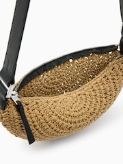 AllSaints Natural Half Moon Knot Cross-Body Bag - Image 6 of 6