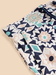 White Stuff Blue Elle Linen Blend Skirt - Image 6 of 6