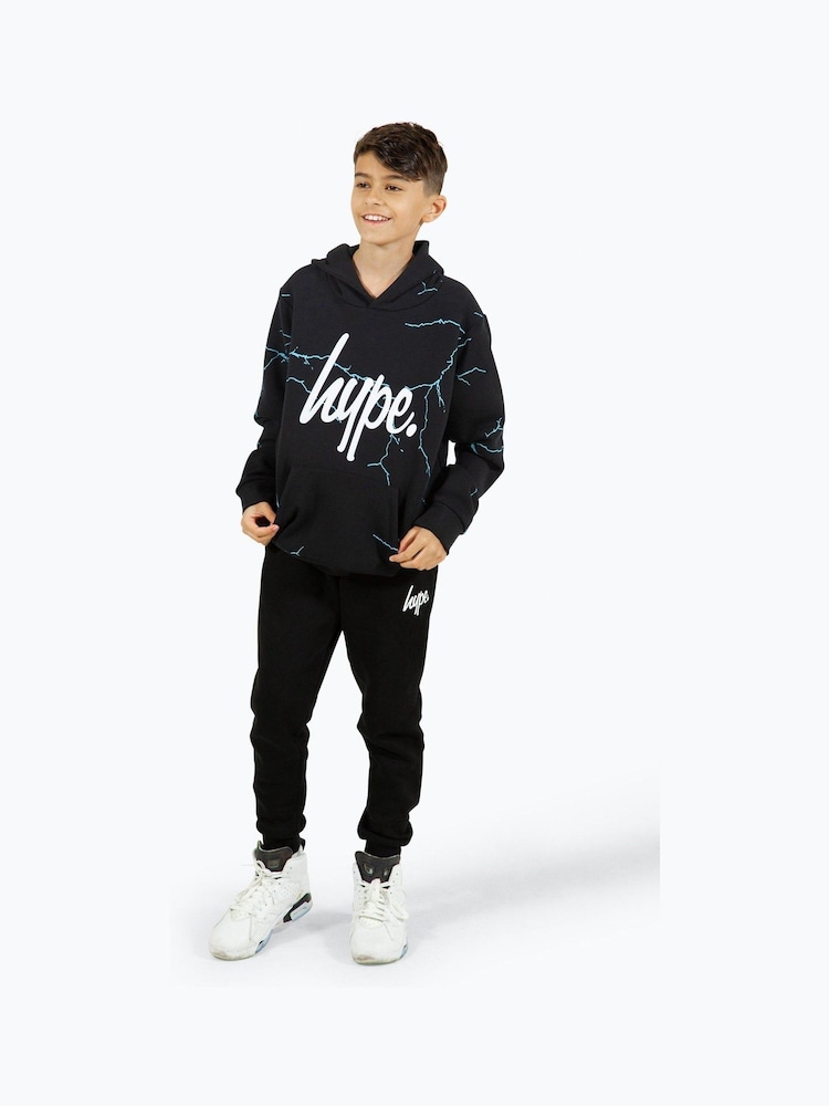Hype. Boys Lightning Black Hoodie - Image 2 of 5