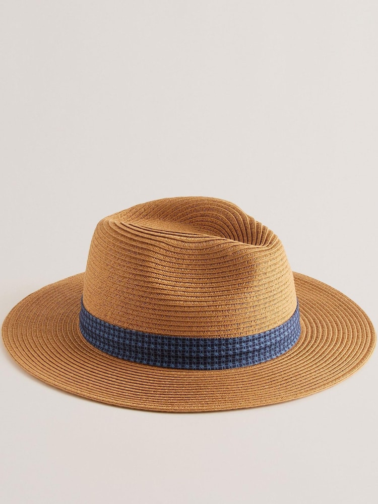 Ted Baker Natural Hurcann Fedora Hat - Image 1 of 3