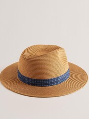 Ted Baker Natural Hurcann Fedora Hat - Image 2 of 3