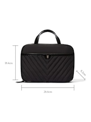 Victoria's Secret Black Jetsetter Hanging Makeup Bag - Image 3 of 3